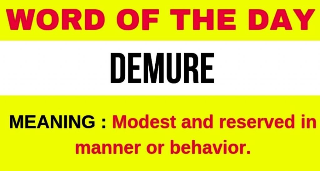 Demure Meaning